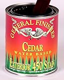 一般的な仕上げ水based Exterior 450 Stain Cedar Quart