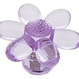 ThresholdTM 4-Pack Acrylic Flower Knob - Lavender Transparent [並行輸入品]