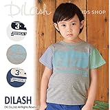 (ディラッシュ) DILASH袖切替え半袖Ｔシャツ/夏 100 グレー