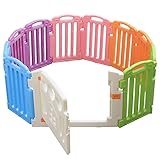 ベビーサークル 11枚パネル ドア付き ロック付き 6ヶ月～3歳半頃対象 ベビーアイランド 88-818