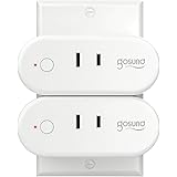 【Amazon Alexa認定】ゴウサンド(Gosund) WiFi スマートプラグ Alexa/Google Home対応 コンセントタイマー  遠隔操作  消費量チェック  15A 2個セット