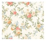 York Wallcoverings LN7501SMP Remington Rose Floral 8 X 10 Wallpaper Memo Sample [並行輸入品]