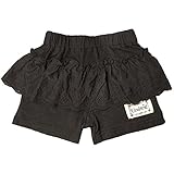 【本体綿100％】2017年 夏物 UZULAND ウズランド MONO 天竺 レース使い ショートパンツ ブラック◇95cm
