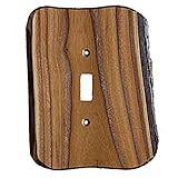 Sierra Lifestyles Rustic Switch Plate, 1 Toggle Finished, Russian Olive by Sierra Lifestyles