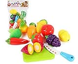 12セットベビー/子供DIYキッチンPlaysetランダムカラー認識おもちゃ（野菜）
