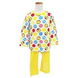 しまじろう ベビー服 長袖 腹巻付き パジャマ ナイトウエア (40イエロー/80cm)