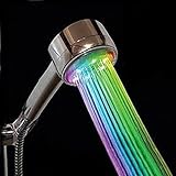 TOOGOO ( R ) Hand Held水Bath RoomバスルームLEDシャワーヘッドスプレーSprayerシルバーホワイト