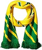 国際サッカーオーストラリアジャカードニットスカーフ、ワンサイズ、イエロー/グリーン