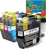 ブラザー用 LC411 4色セット LC411-4PK DCP-J1800N DCP-J926N DCP-J526N MFC-J904N MFC-J739 MFC-J939 など LC411BK LC411C LC411M LC411Y 互換インク 純正と併用 日本企業 番号区別不要 Bumba製