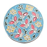 TOOGOO ( R ) Cloisonneバタフライ花Folding折りたたみ式Lady Girl Pothookハンドバッグクリップハンガーフック財布テーブルハンガーホルダーレッド グリーン 12