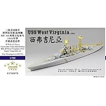 Amazon | 1/700 米海軍戦艦 BB-48 ウェスト・バージニア スーパー  