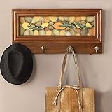 ソリッドウッドラックコートラック壁掛けエントランスベッドルームリビングルームドア ( Size : 60*30cm )