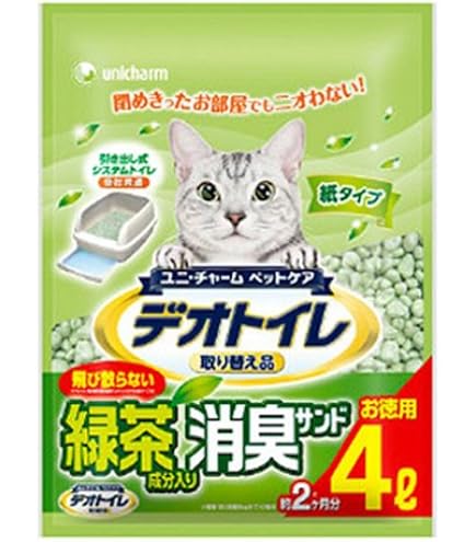 Amazon | 【ケース販売】1週間消臭・抗菌デオトイレ飛び散らない緑茶