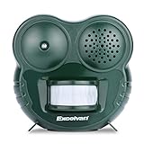 Excelvan 動物撃退器 超音波 LED PIR センサー 犬 猫 鳥 ネズミ駆除 乾電池 GH-502