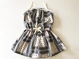 bebe couture(ベベクチュールベビー用品専門店)日本製グレーバンダナ柄のセットアップ90cmチュニックとキュロットパンツ