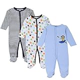 エルフ ベビー(Fairy Baby)新生児服 足つきカバーオールロンパース 長袖 3枚セット 出産祝い 可愛い 0-3M セット11
