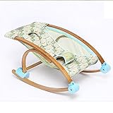 バウンサー 赤ちゃんのロッキングチェア夏のクールなパッドフルバチ緑の環境保護快適な通気性のシェイク可能なポータブルマルチカラーオプションの安定した耐久性のあるリクライニング,Green
