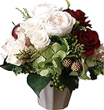 Azurosa(アズローザ) プリザーブドフラワー アレンジメント ギフト ナチュラルオールドローズ アジサイ シャンパンラズベリー アレンジ