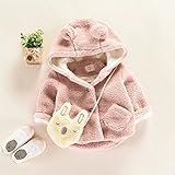 Pojour ベビー服 子供服 0-3歳女の子コート 冬 防寒 かわいい熊ジャケット 厚手コート　暖かい 綿 ベビールームウェア 普段着 カジュアル 旅行 記念日 プレゼント