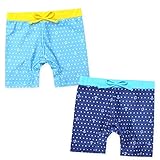 ベビー 水着 スイムウエア Whole ホール 男の子 スイムパンツ マリンテイスト 星 イカリ 男児 ベビー (1.サックス/95cm)
