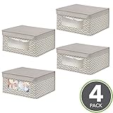 mDesign m4axisbabystorgboxes Pack of 4 - Medium
