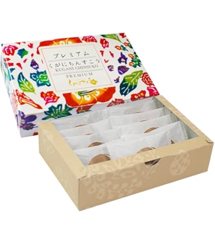 Amazon.co.jp: くがにちんすこう ミニ箱 10個入×10箱 くがに菓子本店