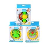 tumama 3pcs Baby Rattle動物Handbells Developmentalトイベル子供用おもちゃPlayギフトセット