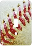 3dRose LLC lsp_47841_1 Closeup Red Seams On Baseball, Single Toggle Switch