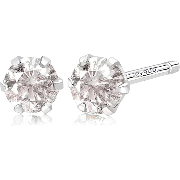 Amazon.co.jp: [Sophias & D.] プラチナ 天然 ダイヤモンド ピアス 0.3