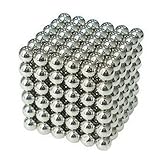 SODIAL(R)強力磁石の立体パズル！マグネットボール216個セット シルバー (3mm)
