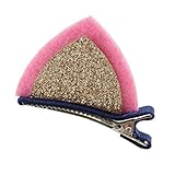 tenworld 1ペアKid 's Girls愛らしい猫耳ヘアピンヘアクリップアクセサリー US サイズ: S カラー: ゴールド