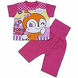 それいけ！アンパンマン 天竺 4キャラ 腹巻付き 半袖パジャマ Anpanman j-kuz55 100cm ドキンちゃん