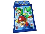 マリオファミリー 　スーパーマリオ　ごろ寝三層敷き布団＆お昼寝ケット【ブルーソウルズ】2点セット