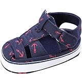 ベビー サンダル 子供靴 キッズ シューズ 柔らかい ファーストシューズ 赤ちゃん ビーチサンダル カジュアル 通気 軽量 ブルー綿布　6-12ヶ月に対応 夏