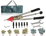 Muzata Heavy Duty 313Precise Rivet Nut Tool Complete Kit Blind Rivet Nut Set, Riveter Tool,Rivet Gun
