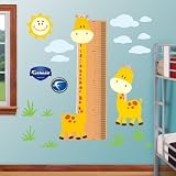 FATHEAD Giraffe Growth Chart Graphic Wall D?cor [並行輸入品]