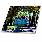 3drose Alexis写真 – 花 – ガーデン花瓶とカラフルな花 – タイル 8-Inch-Glass ct_265533_7