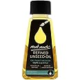 Mont Marte Premium Refined Linseed Oil 4.2 Fluid Ounce (125ml) Enhance Oil Paint Flow, Increase Gloss