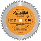 CMT 251.045.12 ITK General Purpose Saw Blade, 12-Inch x 45 Teeth 1FTG+2ATB Grind with 1-Inch Bore [並