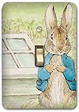 Peter RabbitメタルライトスイッチプレートカバーBenjamin保育園ホームデコレーション621