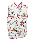 PEANUTS SNOOPY スヌーピー ベビー服 ボアフリースベスト 総柄 80cm