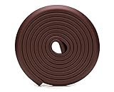 MIFO コーナーガード L字タイプ 赤ちゃん お年寄りに優しい けが防止に 介護 育児 コーナーガード 両面テープ付き 取付簡単 テーブル ドア 本棚等に 長さ2m (ブラック（ダークブラウン）)