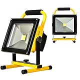 KAWELL 充電式 30w LED投光器 ポータブル 作業灯 IP65防水防塵 キャンプ 夜釣り 非常用 防災グッズ 広角 バッテリー内蔵 昼光色 1年保証