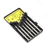 volflashy 精密 ポケット スクリュードライバー キット 6pcs ポータブル ミニ フィリップス ワード ウォッチ メガネ 用 ハンド 修理 ツール