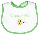 Raindrops Loud Baby Hashtag Bib, Lime Green by Raindrops