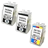 BC-360XL BC-361XL ブラック２個＋カラーセット CANON用 互換 詰替えインク インク王国 顔料ブラック＆3色カラー キャノン プリンターインク 詰め替えインク BC360 BC361 BC-360 BC-361 対応プリンター PIXUS TS5430 PIXUS TS5330 互換インク BC360BK BC361CL BC-360BK BC-361CL