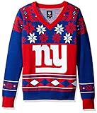 NFLレディースVネックセーター、ニューヨーク・ジャイアンツ、Xラージ