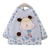 幼児 赤ちゃん ベビー 子供服 お食事用 スモック 幼稚園キッズ 絵画用エプロン うわっぱり 防水 防汚 洗いやすい 快適 柔らかい 綿製 （1.5－2歳）