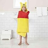 Disney Winnie the Pooh Hooded Bath Towel Wrap 25 Inches X 50 Inches by Jumping Beans