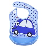 油が落ちるスタイ お食事エプロン お食事用防水ビブ Car